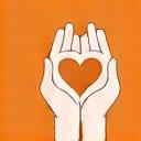 Icon of two hands holding a heart shape.