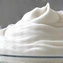 A whisked bowl of aquafaba resembling egg whites